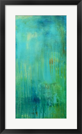 Framed Blue Mountain Rain II Print