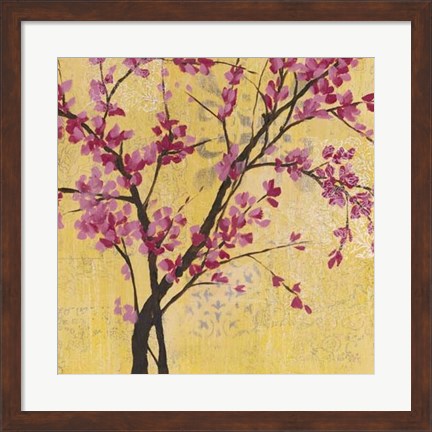 Framed Fuchsia Blossoms II Print