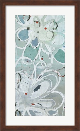 Framed Flowers Abstracted I Print