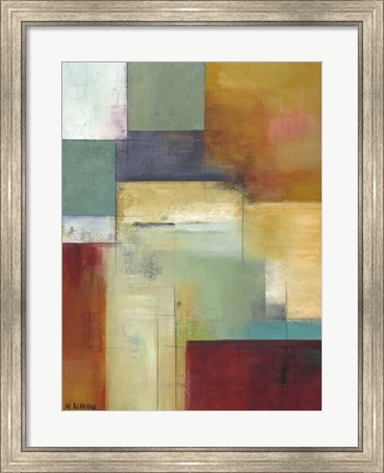 Framed Abstract Green Print