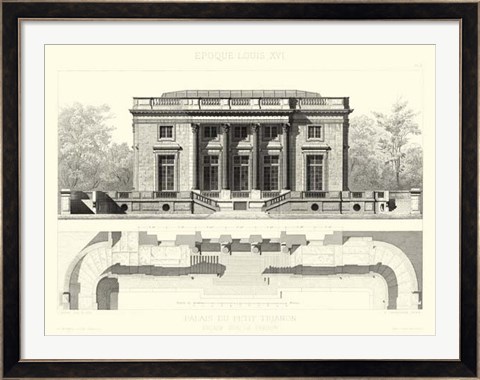 Framed Palais Du Petit Trianon Print