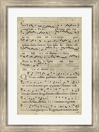 Framed Vellum Songbook III Print
