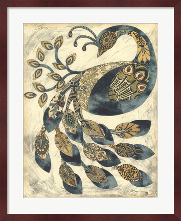 Framed Royal Peacock II Print