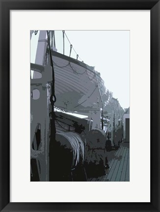 Framed Caribbean Vessel III Print