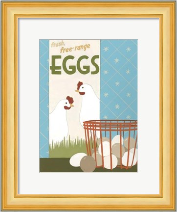 Framed Free-Range Eggs Print