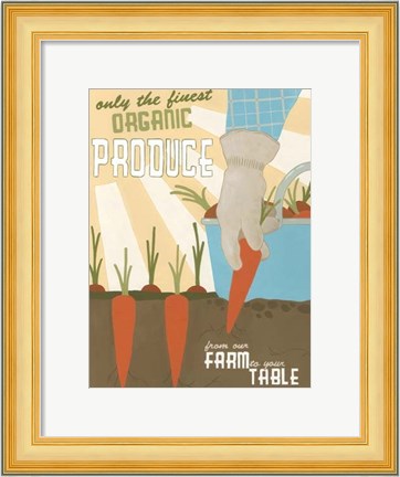 Framed Organic Produce Print