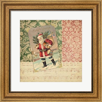 Framed Victorian Christmas IV Print