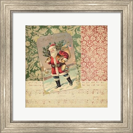 Framed Victorian Christmas IV Print