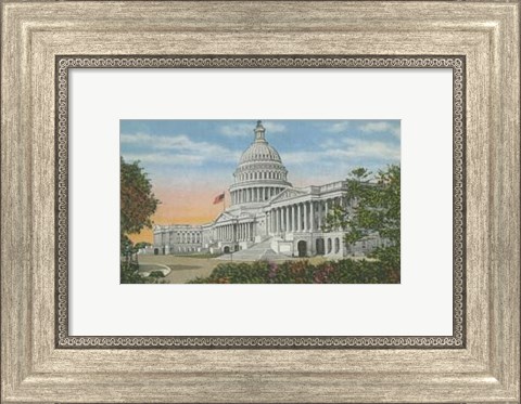 Framed Capitol Building, Washington, D.C. Print