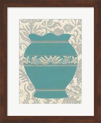 Framed Pottery Patterns IV Print