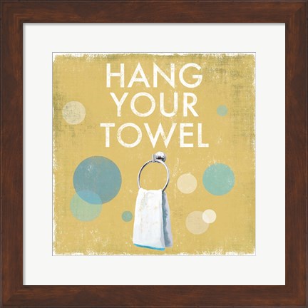 Framed Hang your Towel Print