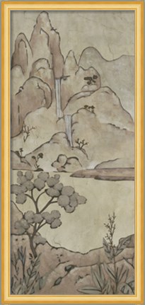Framed Chinoiserie Landscape II Print