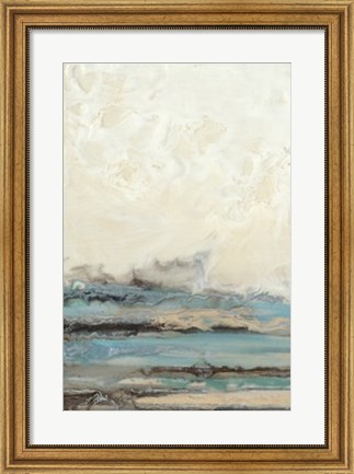 Framed Aqua Seascape I Print