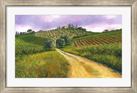 Framed Tuscan Road Print