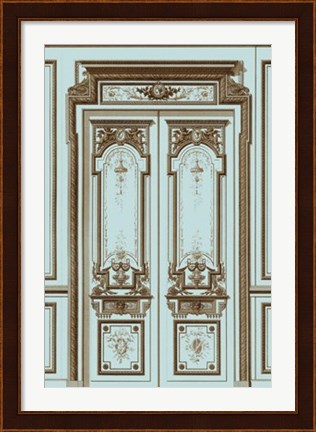 Framed French Salon Doors II Print