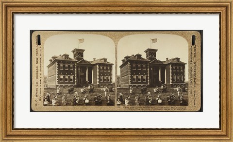 Framed White Oak Cotton Mill School. Greensboro, N.C Print