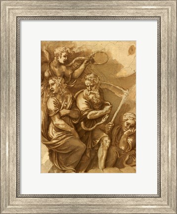 Framed Victory, Janus, Chronos &amp; Gaea Print