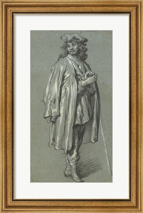 Framed Young Man Standing Print