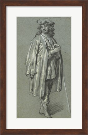 Framed Young Man Standing Print