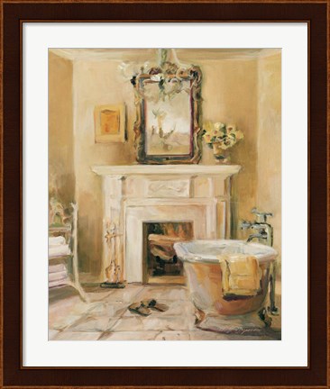 Framed French Bath IV Print