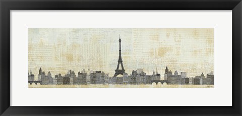 Framed Eiffel Skyline Print