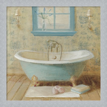 Framed Victorian Bath I Print