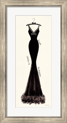 Framed Couture Noir Original I Print