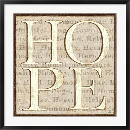 Framed H is for Hope Print