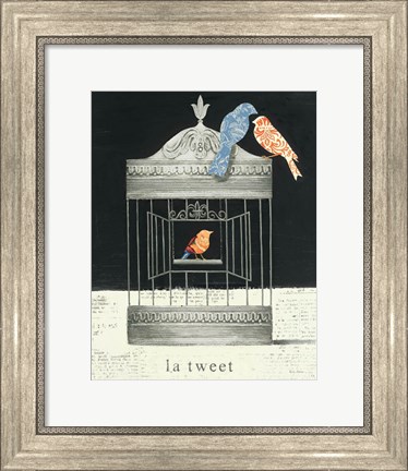 Framed La Tweet Print
