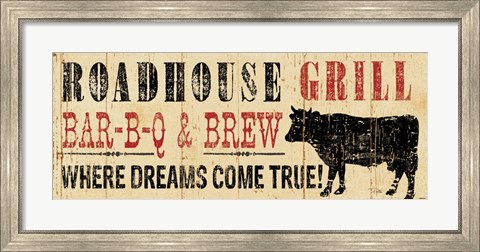 Framed Roadhouse Grill Print
