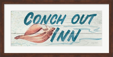 Framed Conch Out Inn Print