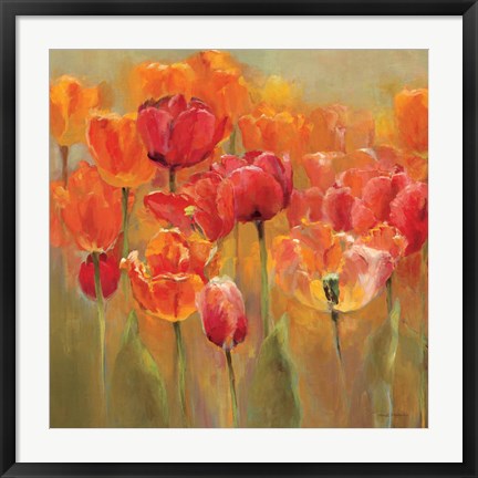 Framed Tulips in the Midst III Crop Print