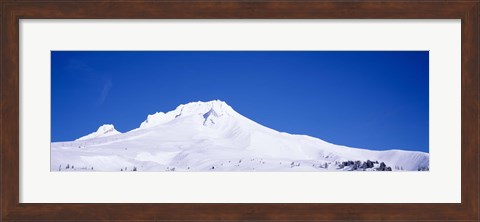 Framed Snowcapped mountains, Mt Hood, Oregon, USA Print