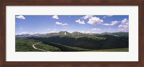 Framed High angle view of a mountain range, Rocky Mountain National Park, Colorado, USA Print