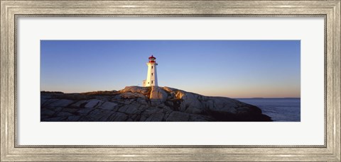 Framed Peggy&#39;s Point Lighthouse, Peggy&#39;s Cove, Nova Scotia, Canada Print