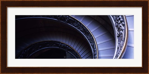 Framed Spiral Staircase, Vatican Museum, Rome, Italy Print