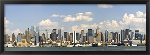 Framed City at the waterfront, New York City, New York State, USA 2010 Print