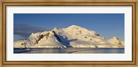 Framed Snowcapped mountain, Andvord Bay, Antarctic Peninsula Print