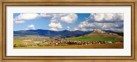 Framed Castle on a hill, Spissky Hrad, Slovakia Print