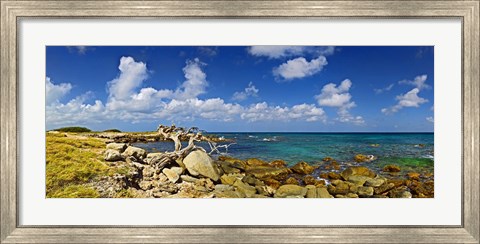 Framed Rocks at the coast, Aruba Print