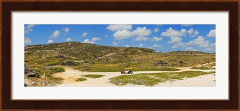 Framed Rugged eastern side of an island, Aruba Print