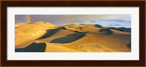 Framed Rainbow at Great Sand Dunes National Park, Colorado, USA Print