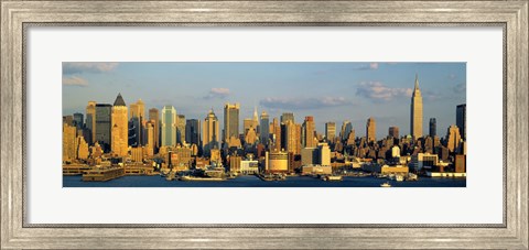 Framed Hudson River, City Skyline, NYC, New York City, New York State, USA Print
