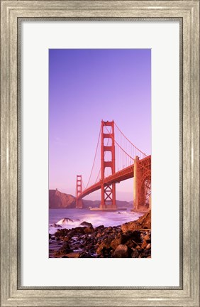 Framed Golden Gate Bridge (horizontal view) Print