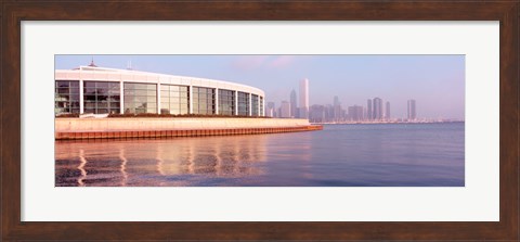 Framed Building Structure Near The Lake, Shedd Aquarium, Chicago, Illinois, USA Print
