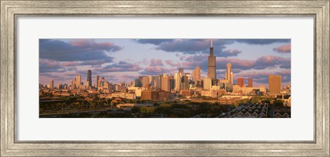 Framed Cityscape, Day, Chicago, Illinois, USA Print