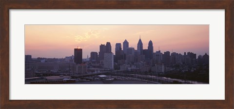 Framed Sunrise Philadelphia PA USA Print