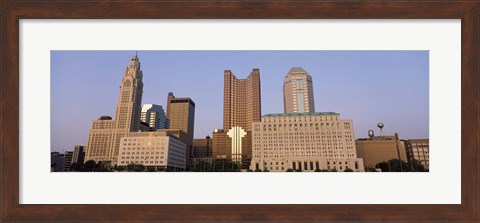 Framed Buildings in a city, Columbus, Franklin County, Ohio, USA Print