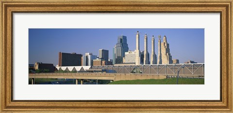 Framed Bartle Hall Kansas City MO Print