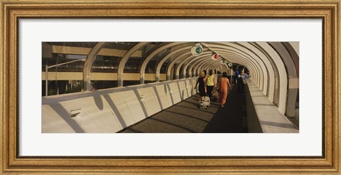 Framed Rear view of tourists walking on a walkway, Atlanta, Georgia, USA Print